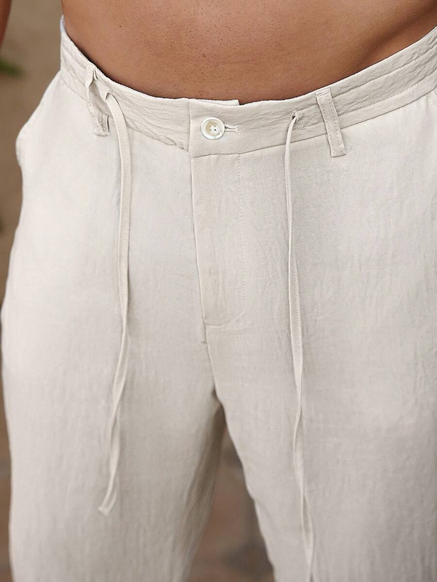 Ingmar – Herren Hose Taper Fit Unifarben Und Vielseitig 4