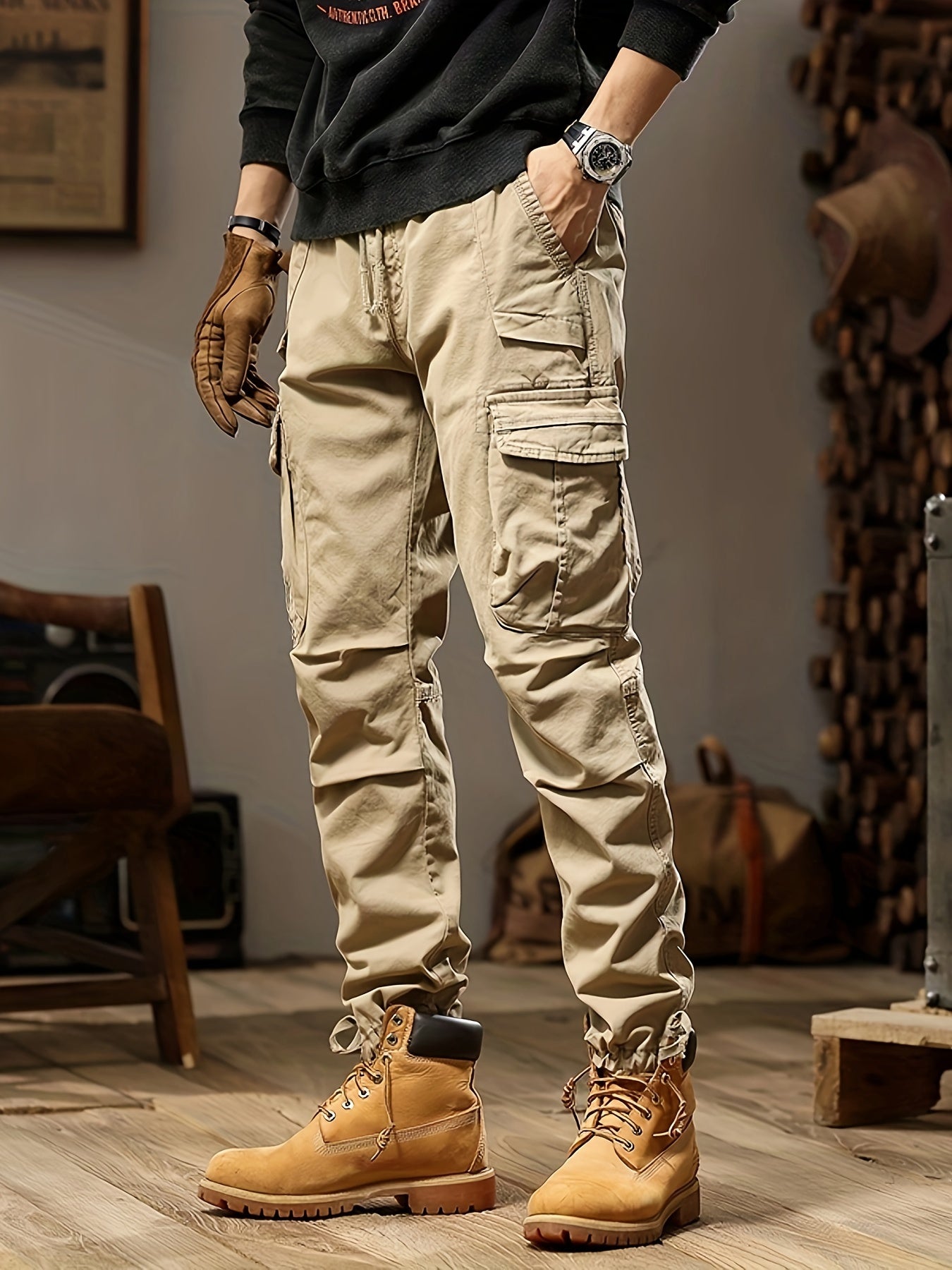 Irenäus - Cargohose für Herren Khaki