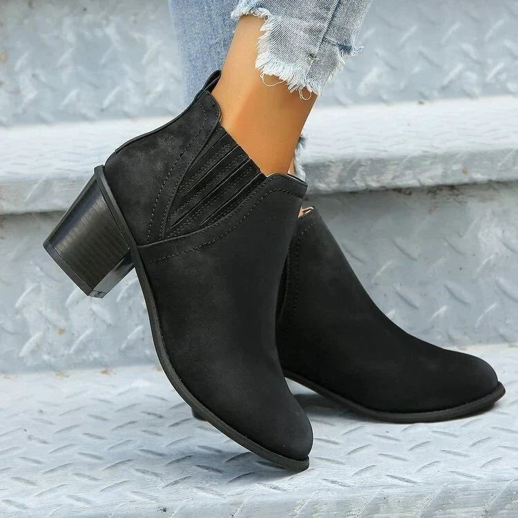 Irma – Elegante, Orthopädische Stiefel für Komfort und Stil Schwarz 1