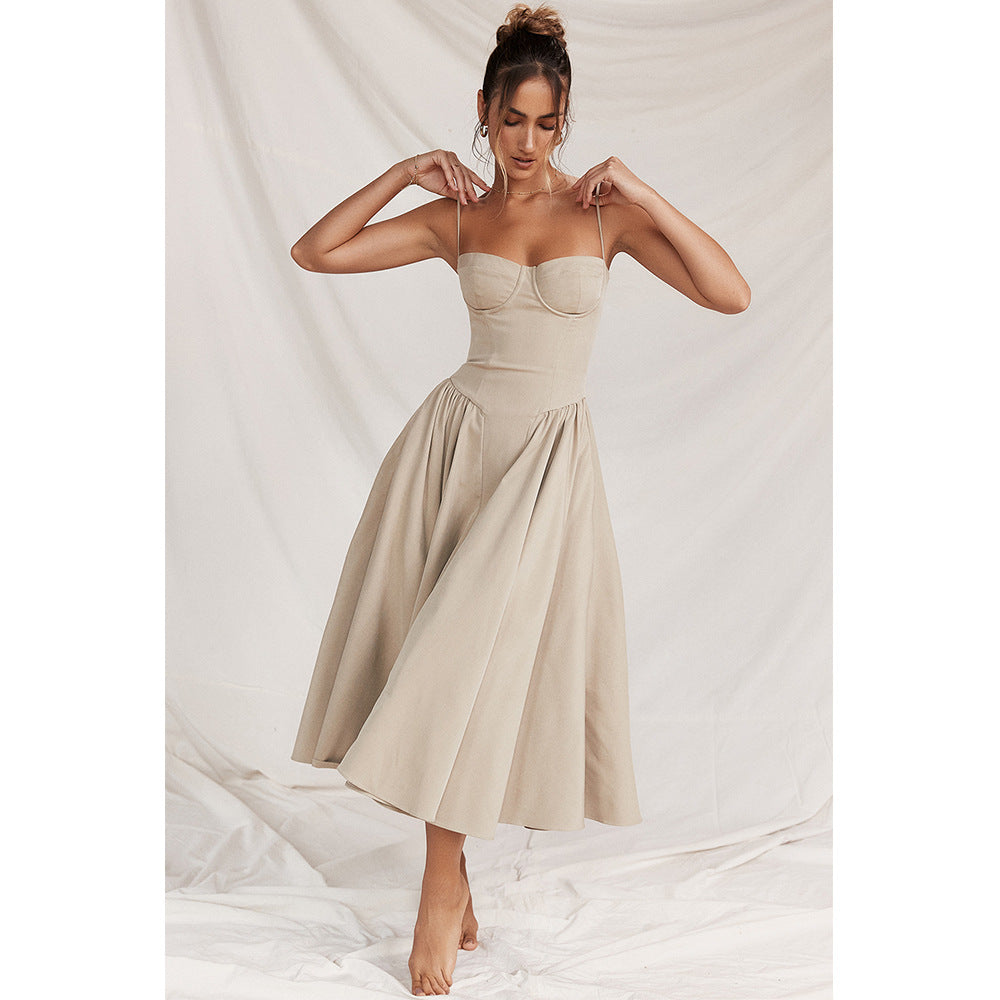 Iveta- Korsett Dress Aprikose 1