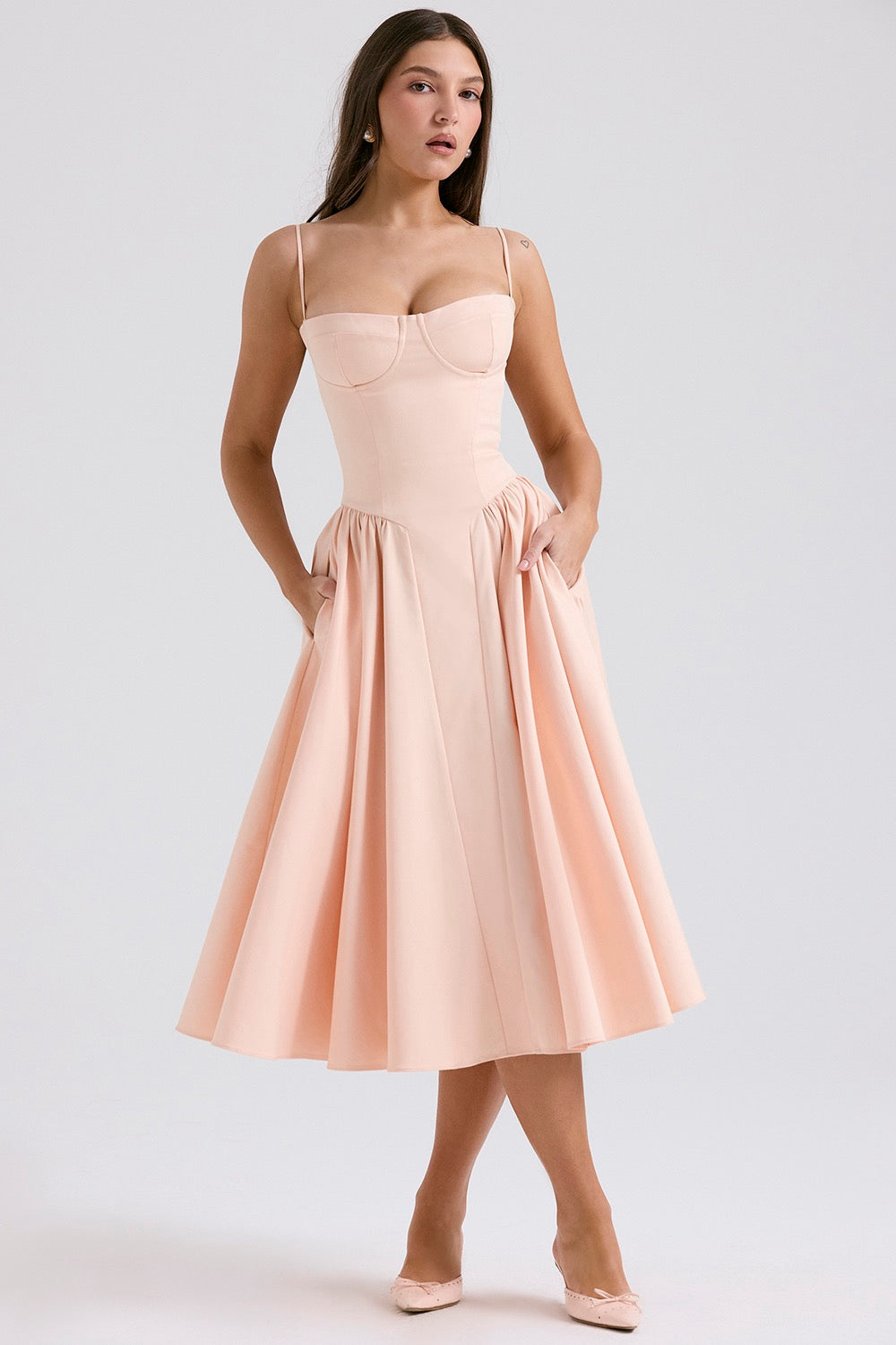 Iveta- Korsett Dress Rose