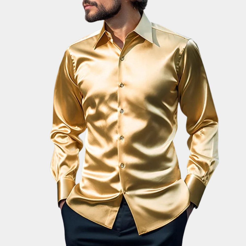 Jacek – Klassisches Herrenhemd im Business-Stil Gelb