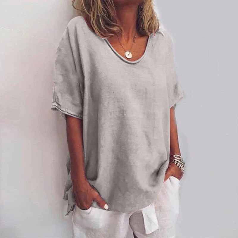 Jacqueline - Elegante Bluse - Grau