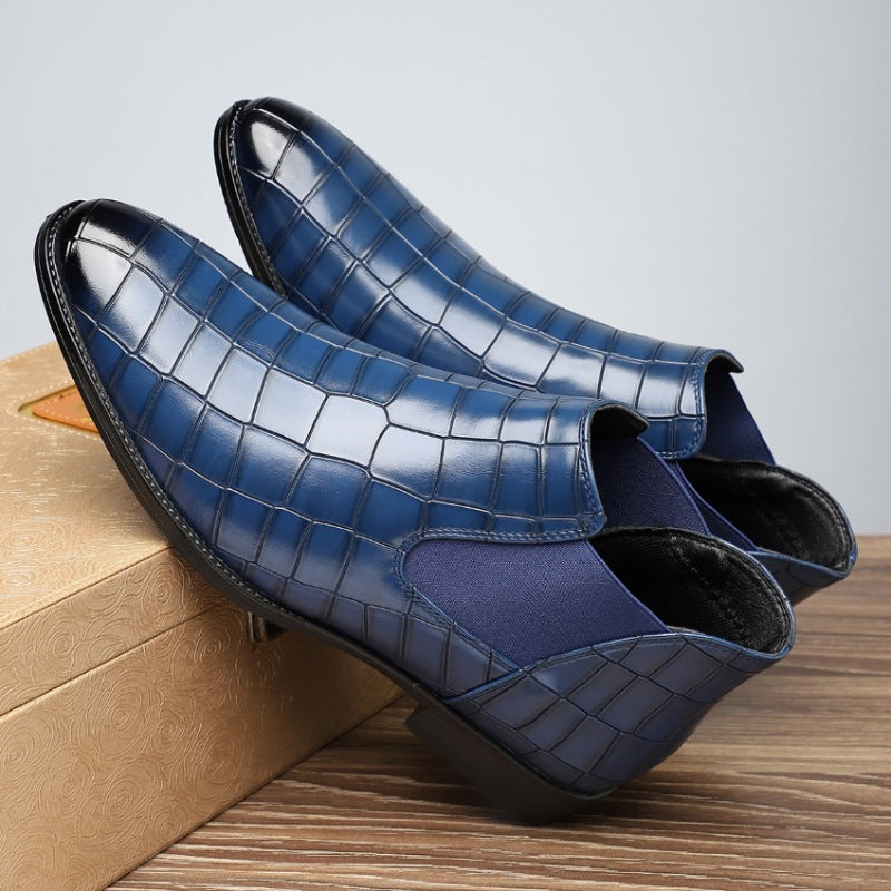 Jaden – Elegante Herren-Business-Schuhe aus echtem Leder Blau