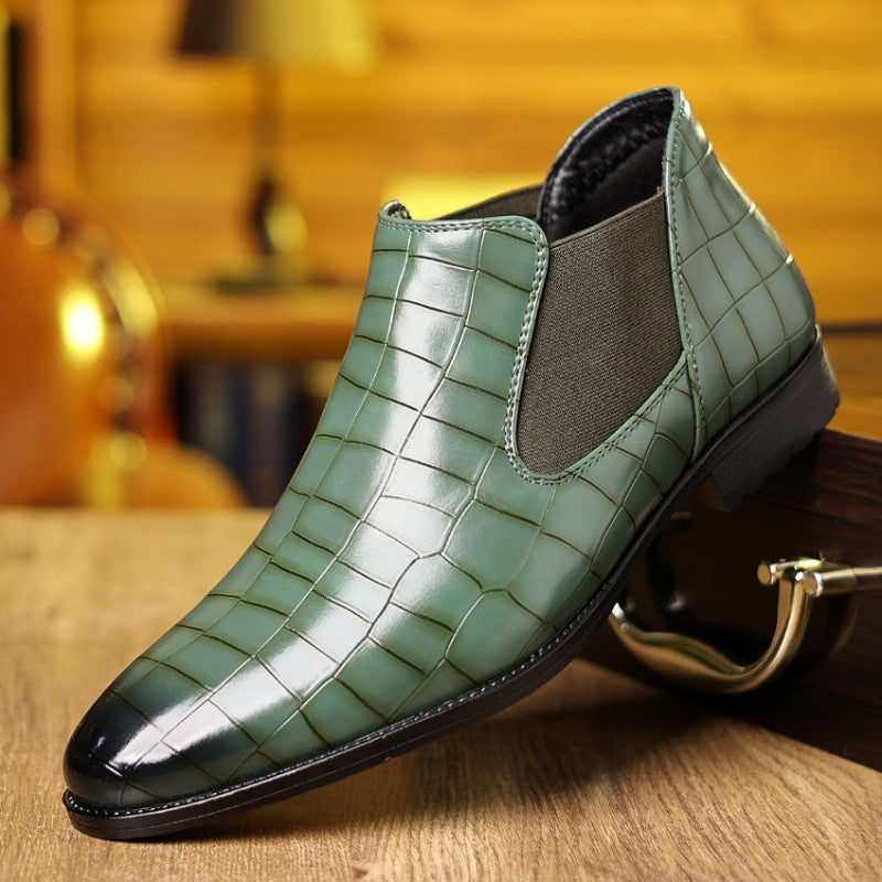 Jaden – Elegante Herren-Business-Schuhe aus echtem Leder Grün