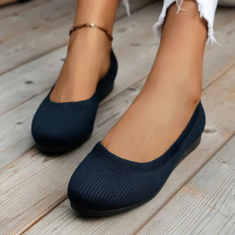 Janina- Sandalen Flache Loafers Marineblau