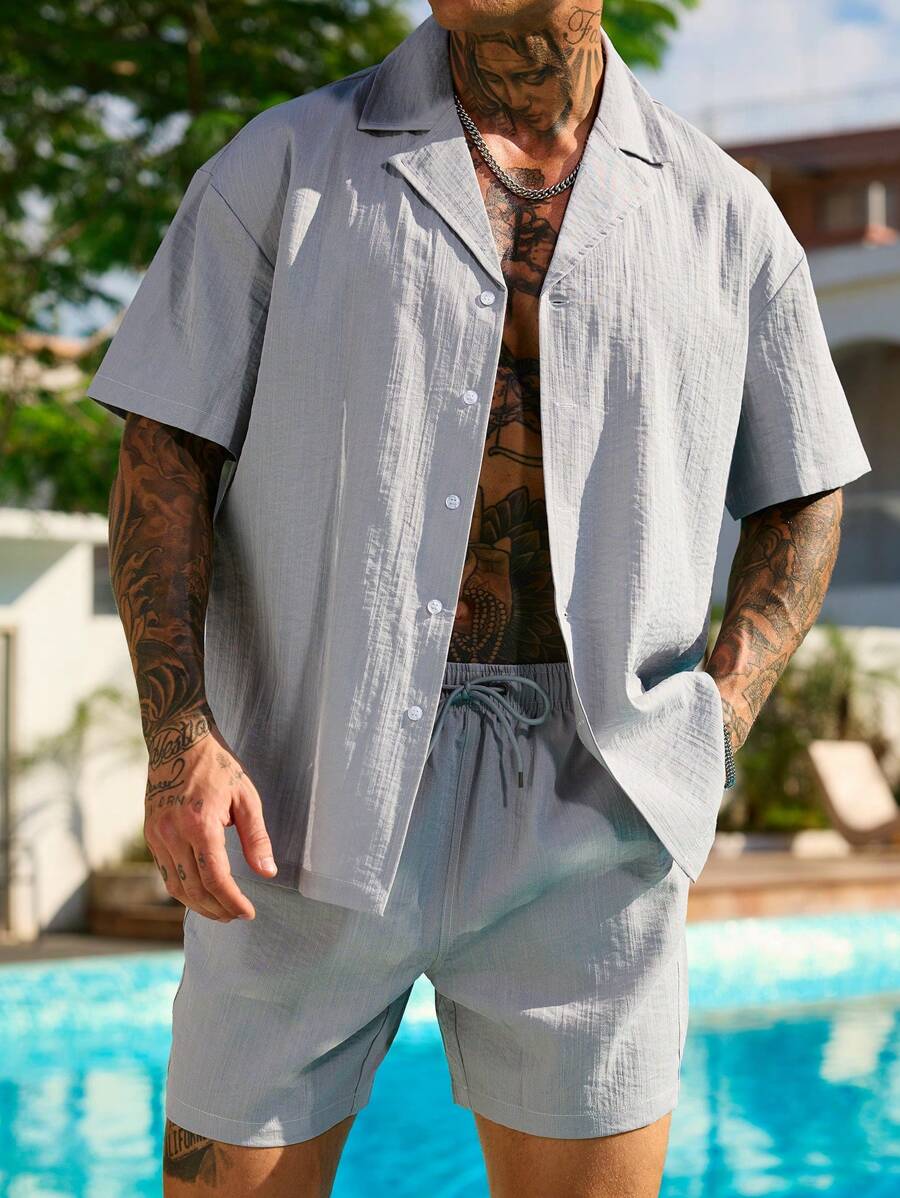 Jannik – Herren Urlaubsoutfit Kurzarm Und Shorts Lässig Modern 1 2
