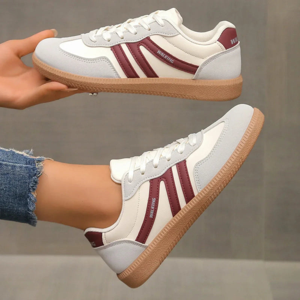 Jelana – Bequeme Damen-Sneaker für Alltag & Freizeit Weinrot