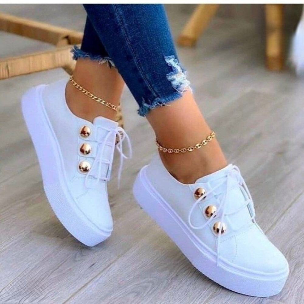 Jeska – Elegante Damen-Sneaker mit Komfortsohle Weiß