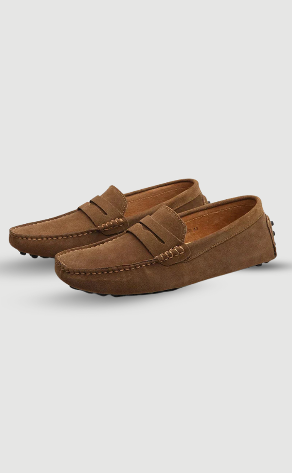 Jesper - Wildleder Slipper - Italienischer Stil Braun