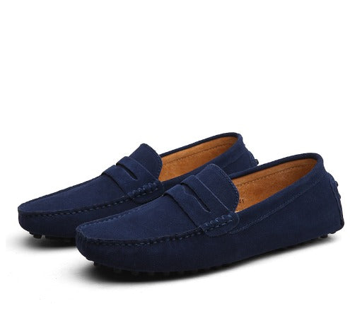 Jesper - Wildleder Slipper - Italienischer Stil DunkelBlau