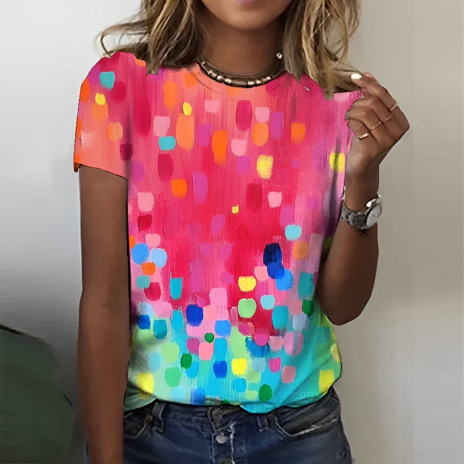 Jorina- Multicolor Sommerbluse