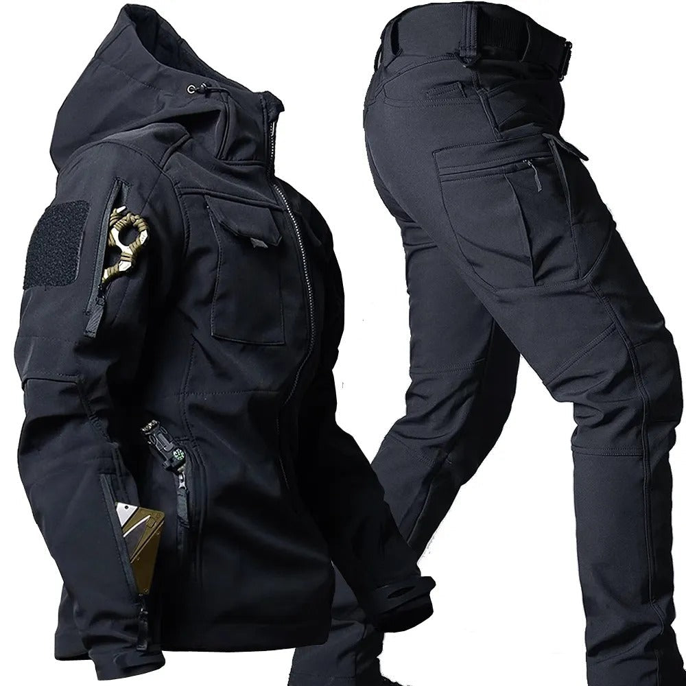 Karlmann - Ultimatives Herren Outdoor-Set Schwarz