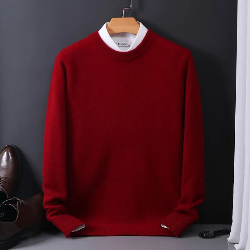 Karlo - Hochwertige Kaschmir Herren Pullover Rot