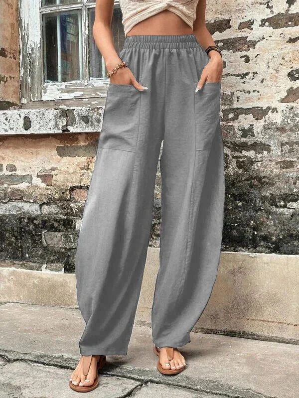 Karolin - Schicke Hosen für Damen Grau