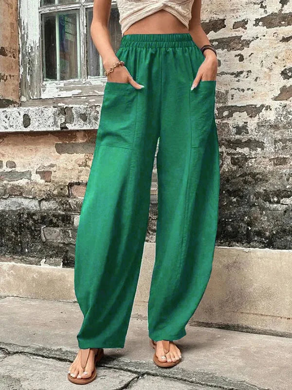 Karolin - Schicke Hosen für Damen hellgrun 2