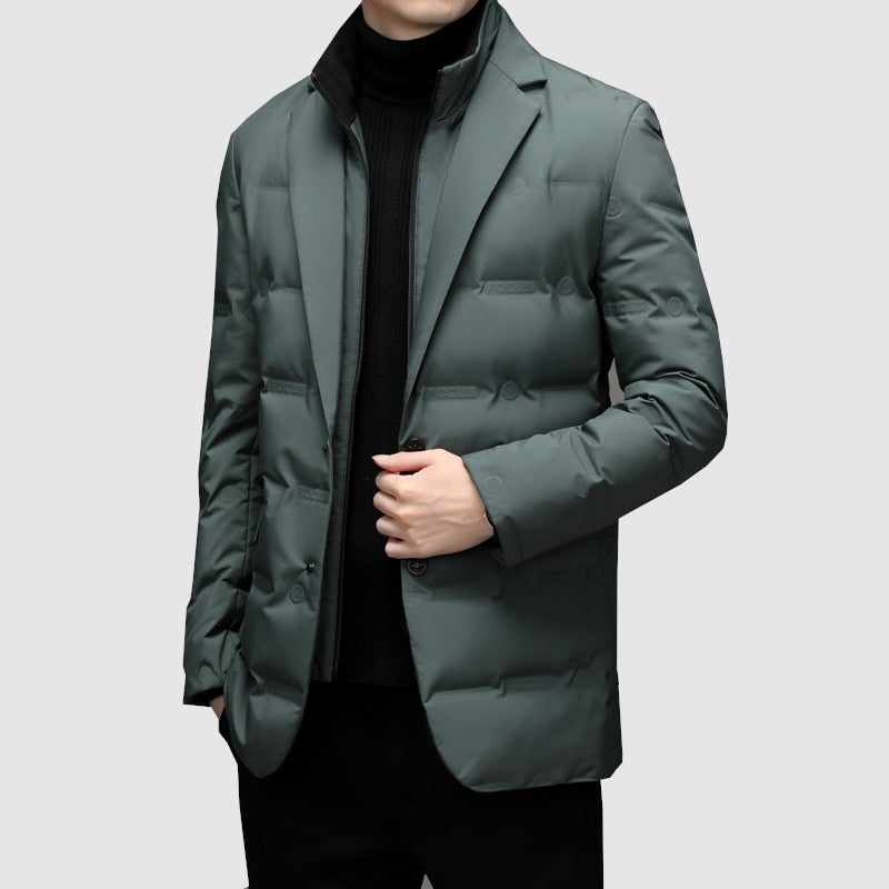 Kasimir - Premium Herren Parka Jacke Manhattan Grau