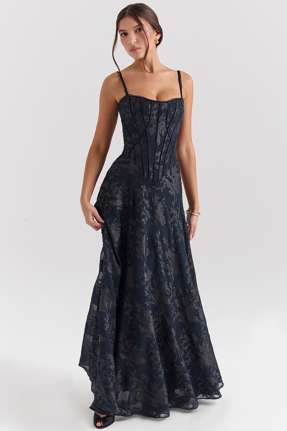 Katharina- Elegante Kleid Mit Klassischer Silhouette Schwarz