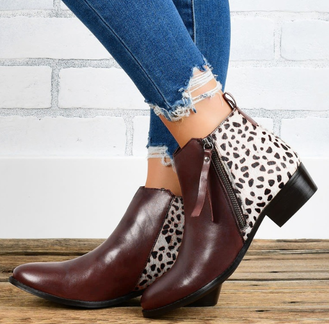 Katharina - Elegante Leopard Sandalen für Damen Auburn