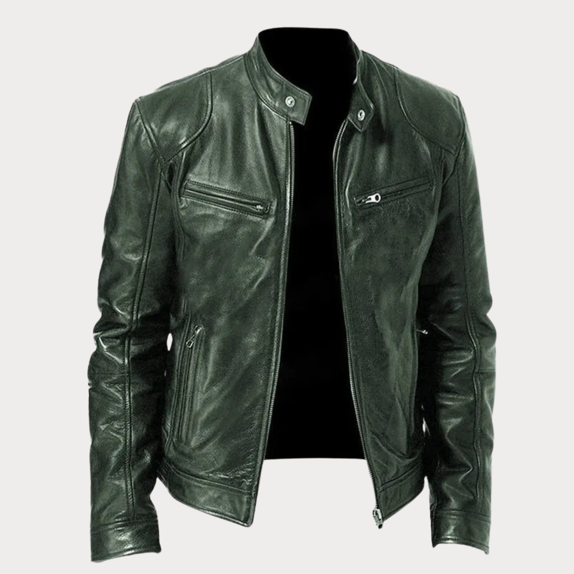 Keanu - Herren Casual Jacke für Alltag & Freizeit Olivgrün
