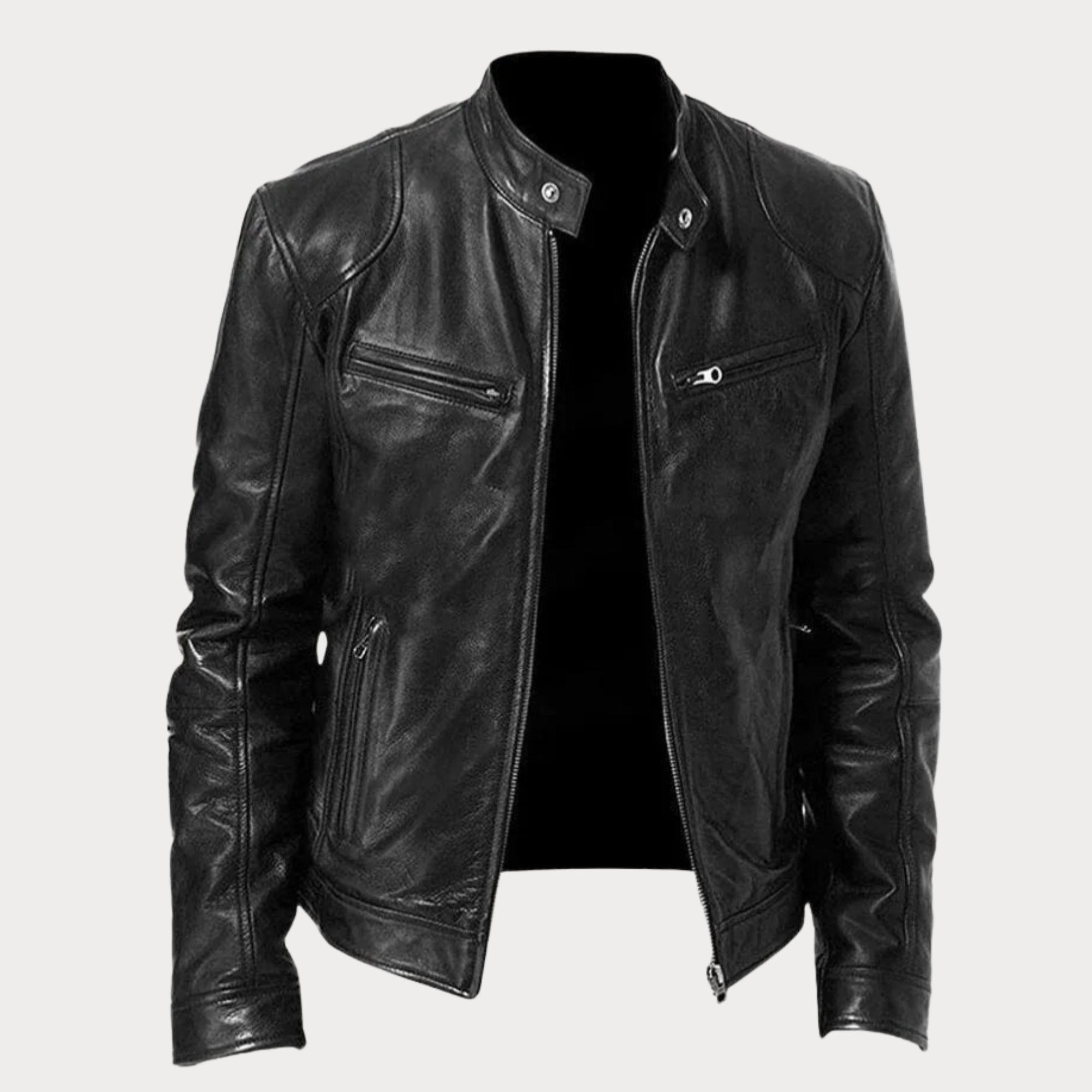 Keanu - Herren Casual Jacke für Alltag & Freizeit Schwarz