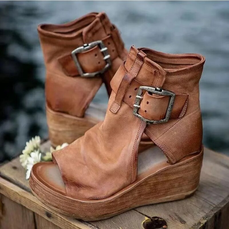 Kelly- Orthopädische Damen Sandalen Braun