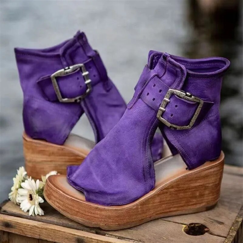Kelly- Orthopädische Damen Sandalen Lila 1