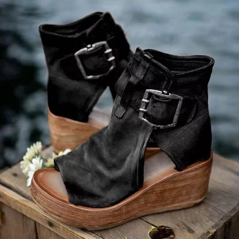 Kelly- Orthopädische Damen Sandalen Schwarz 1