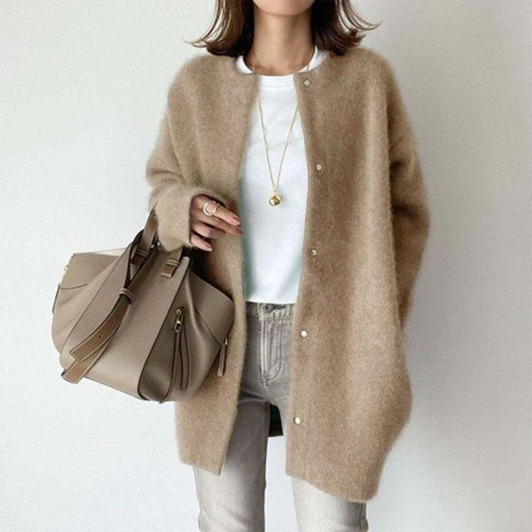 Sabine - Damen Cardigan Strickjacke Elegant Warm Weich
