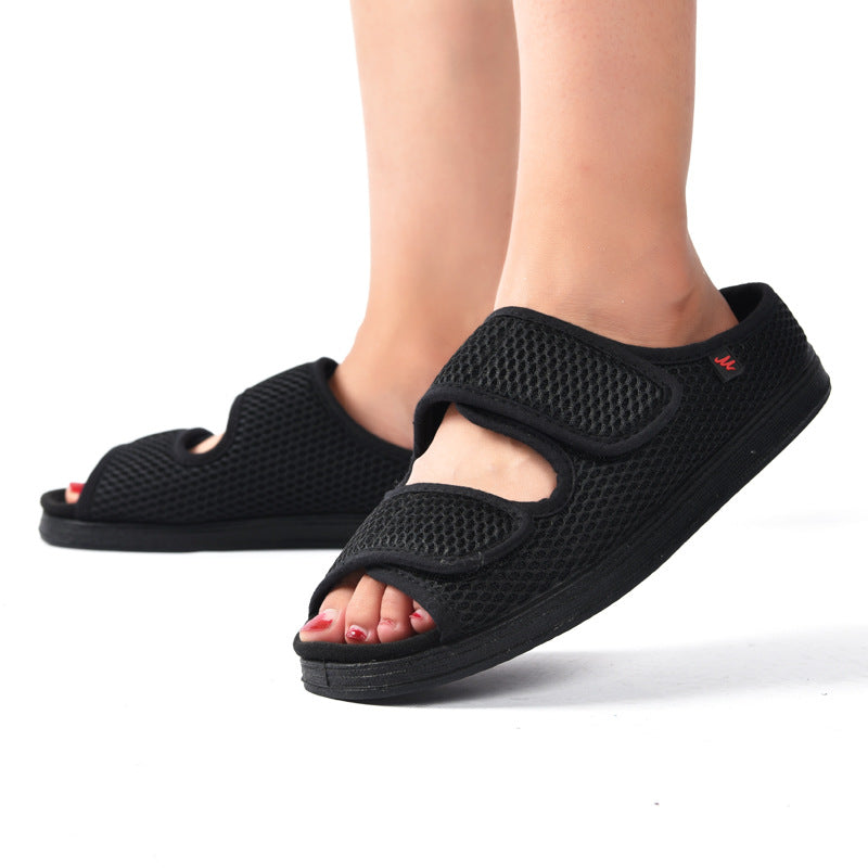Kira- Diabetikerschuhe Für Geschwollene Füße Schwarz