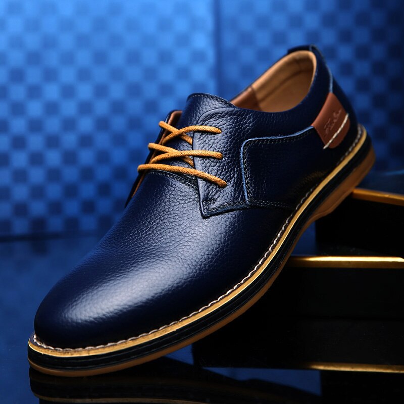 Kordian - Herren Oxfordschuhe aus Echtleder in Farben Blau