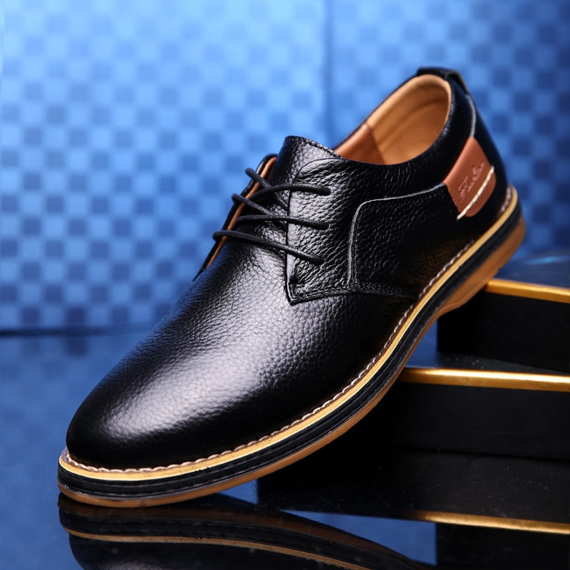 Kordian - Herren Oxfordschuhe aus Echtleder in Farben Schwarz