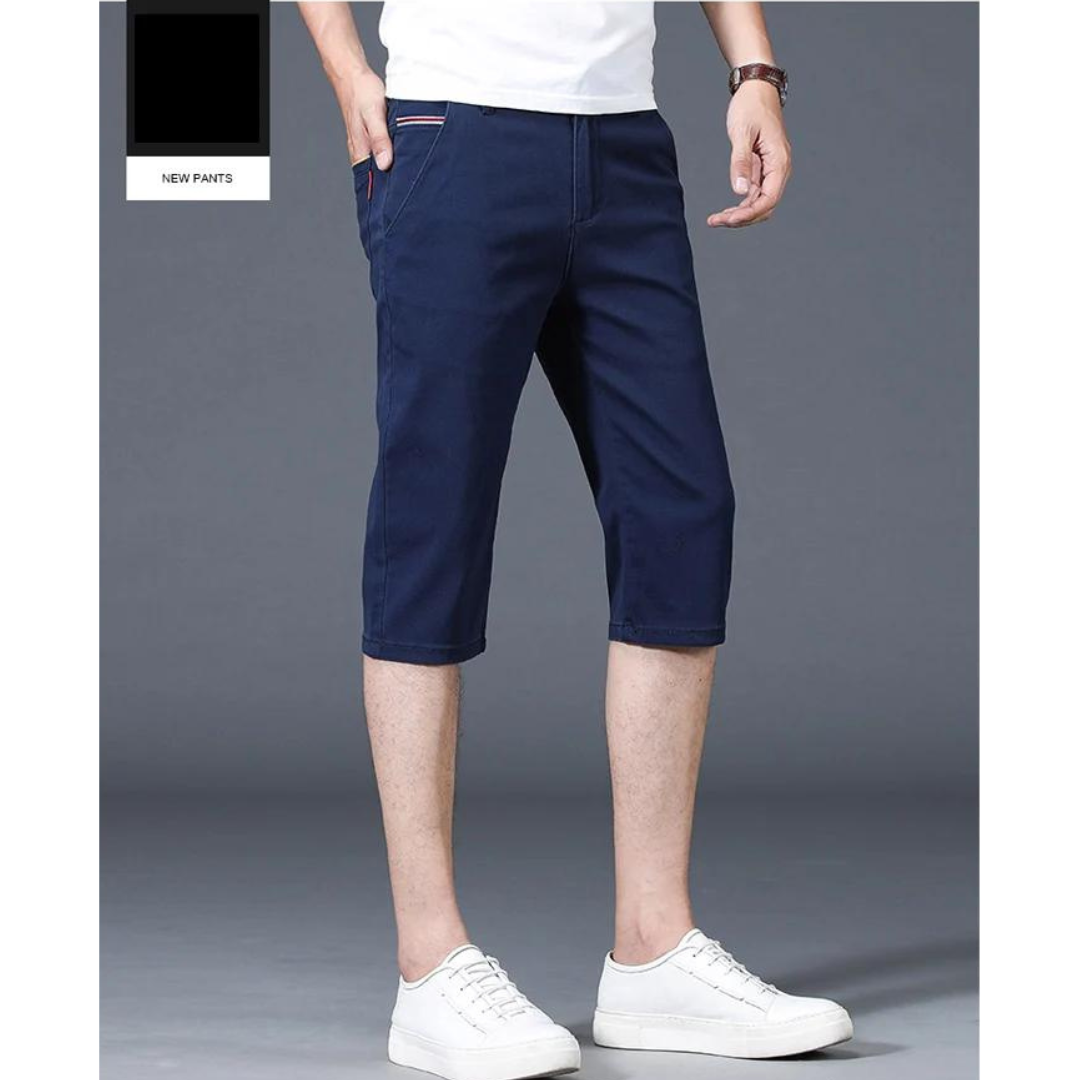 Kristoffer - Lässige Herren 3/4 Shorts für Sommer Blau