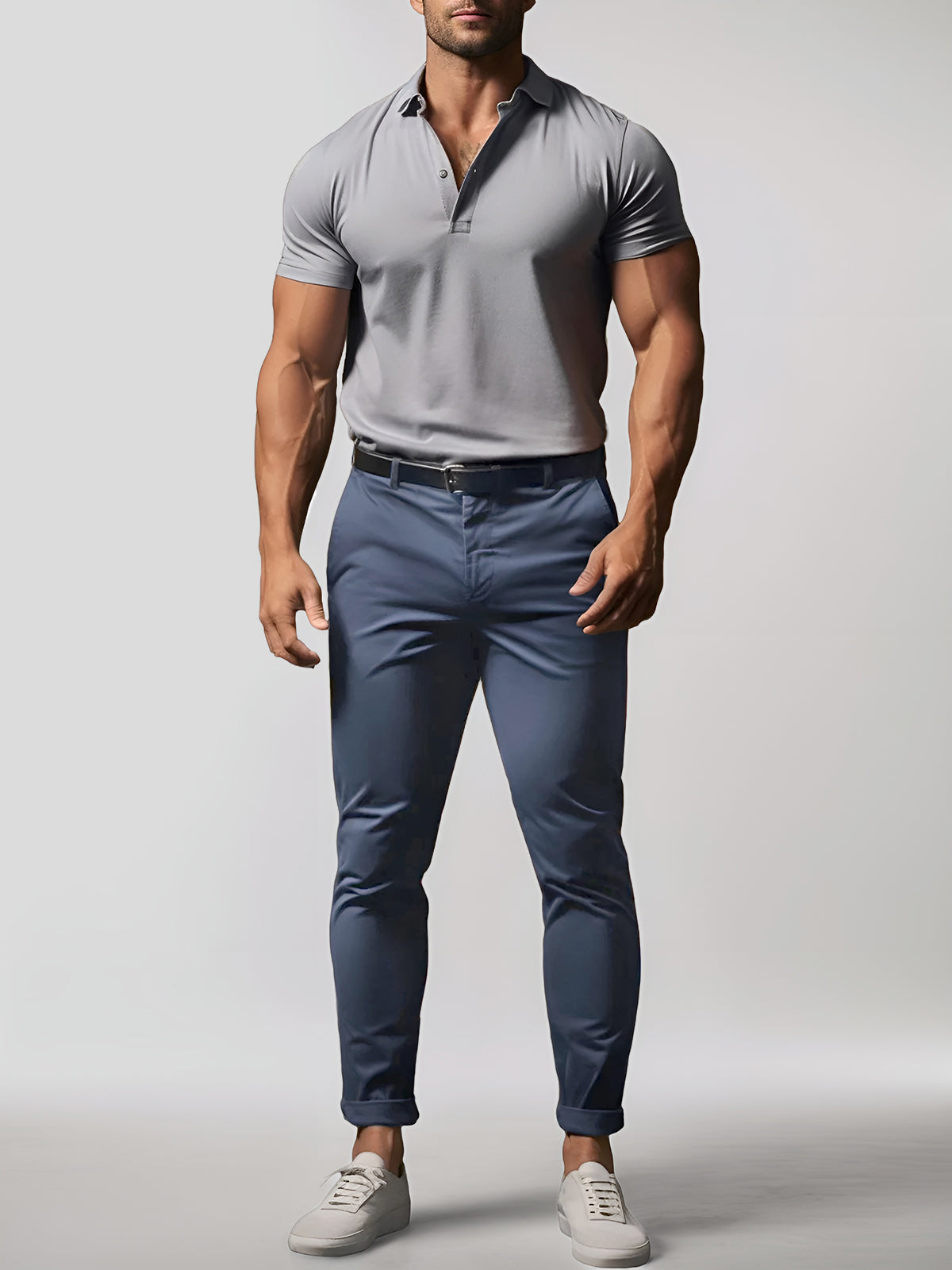 Kurt - Stretch Herren Chinohose aus Baumwollmix Dunkelblau