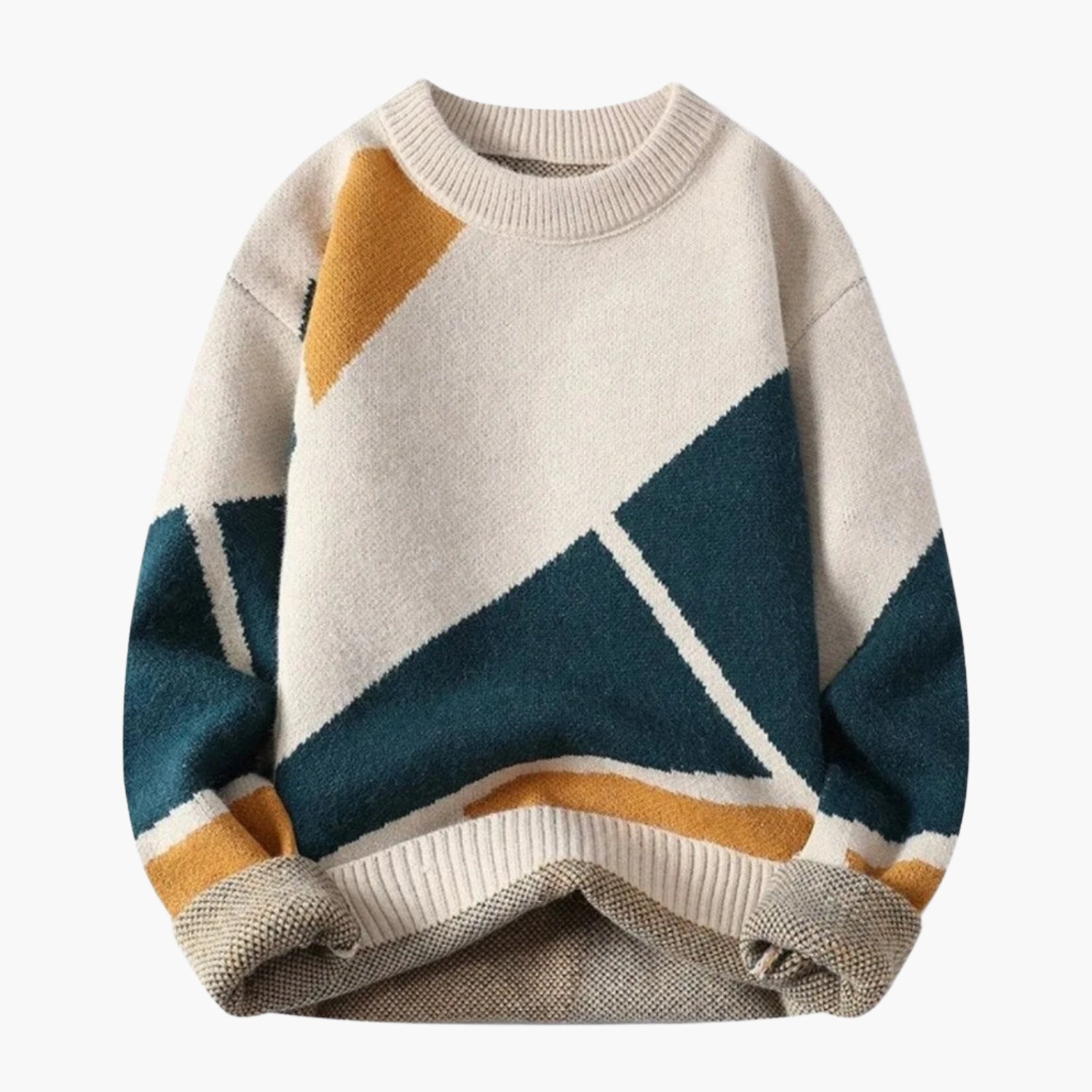 Uwe – Pullover für Herren, Casual Strick mit modernem Print
