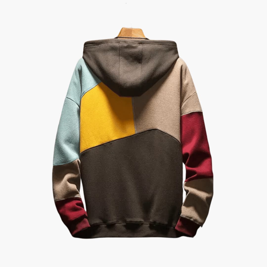 Lando – Trendiger Kapuzenpullover für Herren Blau/Braun