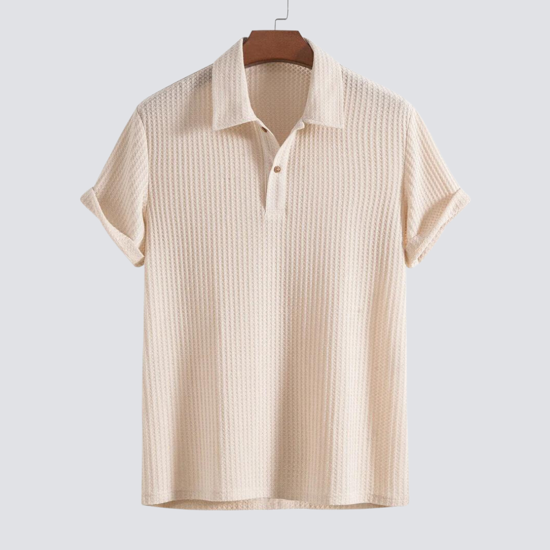 Lars - Elegantes Poloshirt - Beige