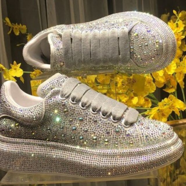 Lauren- Glitzernde Sneaker mit Kristallverzierungen Bunt 3