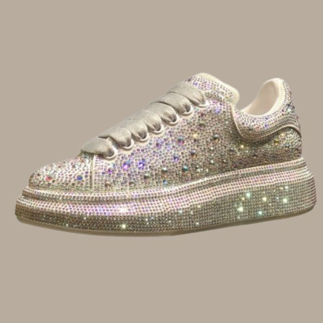 Lauren- Glitzernde Sneaker mit Kristallverzierungen Bunt 5