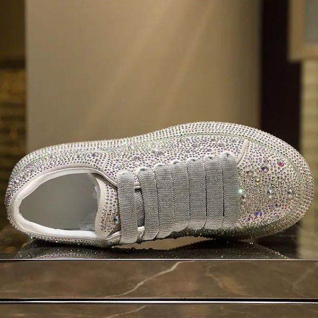 Lauren- Glitzernde Sneaker mit Kristallverzierungen Bunt 6