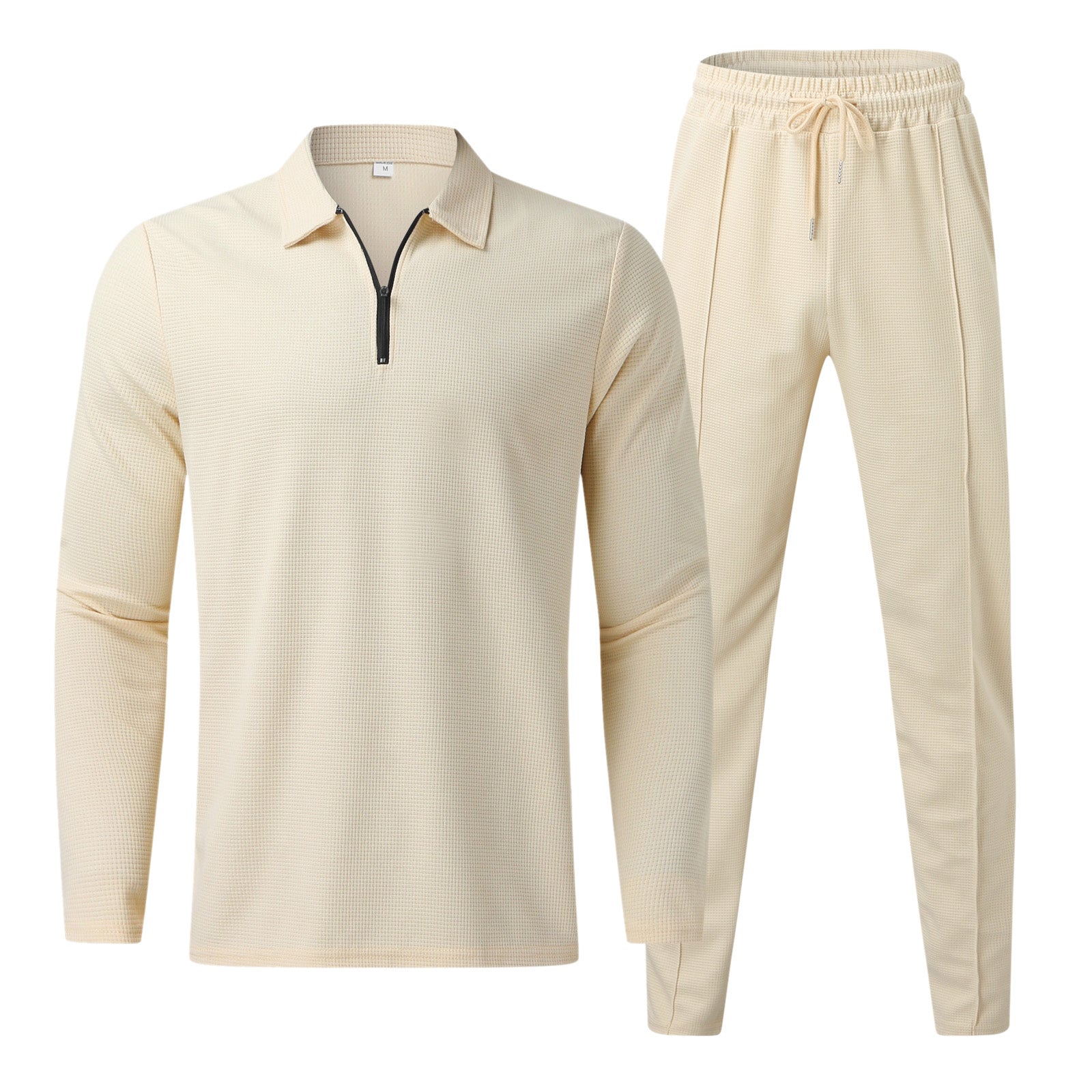 Lazaro – Herren Lounge-Set mit Reißverschluss Beige
