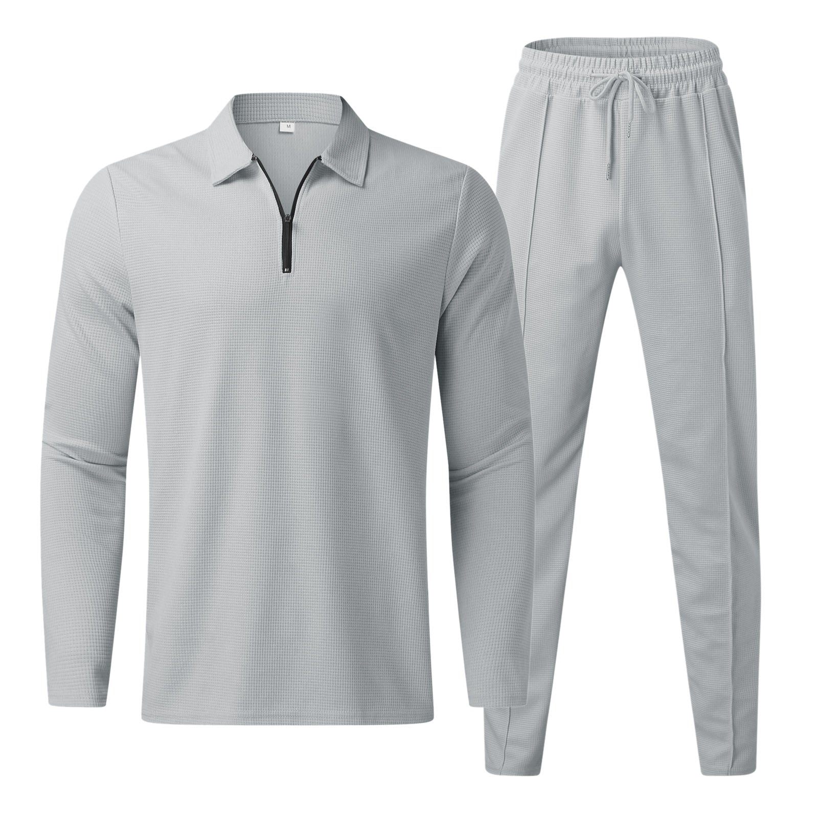 Lazaro – Herren Lounge-Set mit Reißverschluss Grau