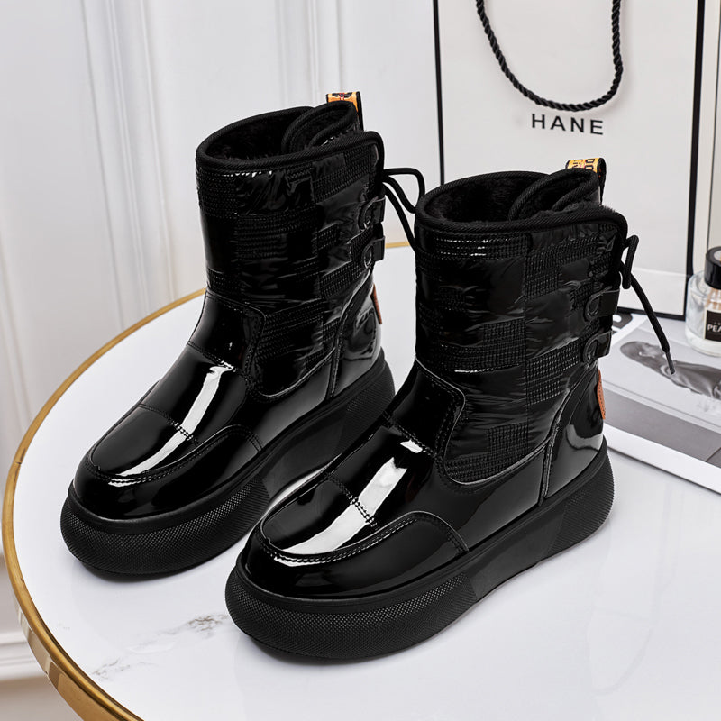 Lea – Wasserdichte Knöchelstiefel für Damen Schwarz
