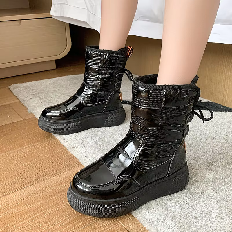 Lea – Wasserdichte Knöchelstiefel für Damen Schwarz