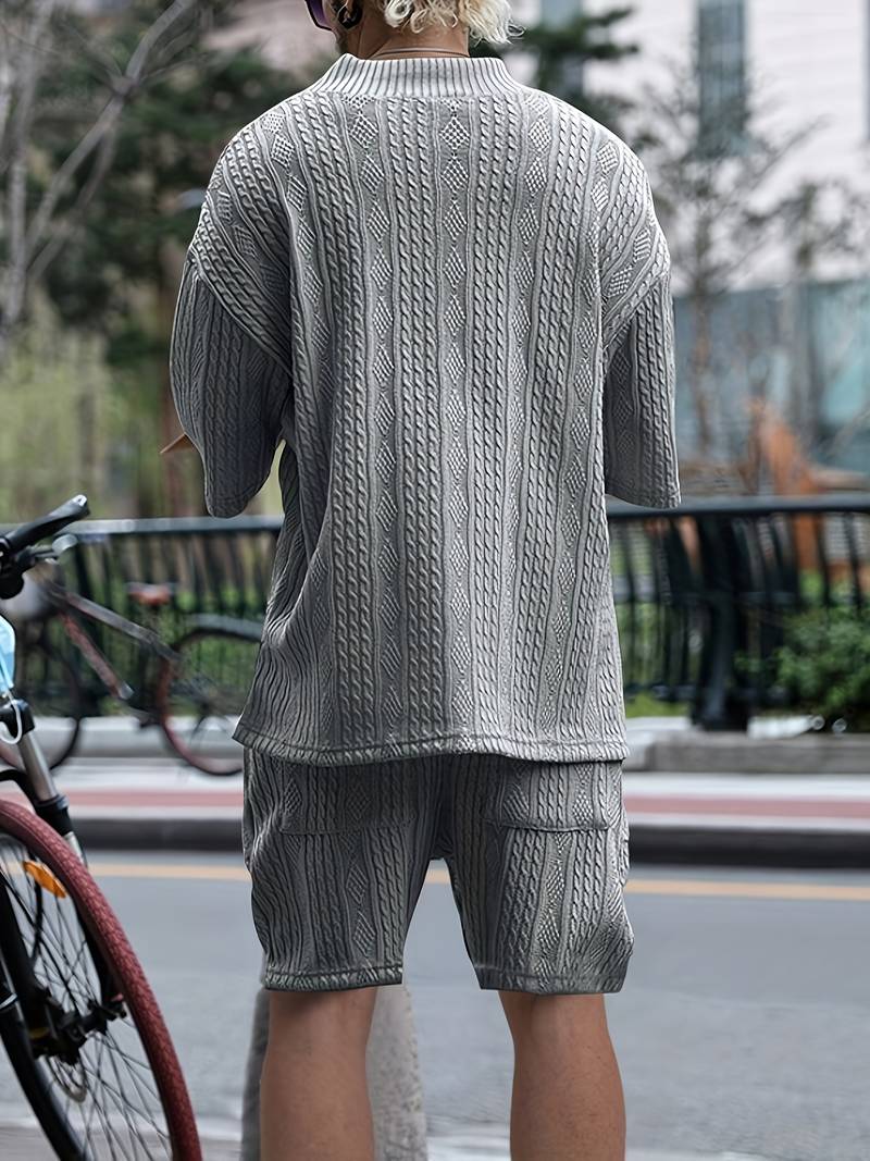 Leandro – Strickset Herren Casual Für Zuhause Und Draußen 6