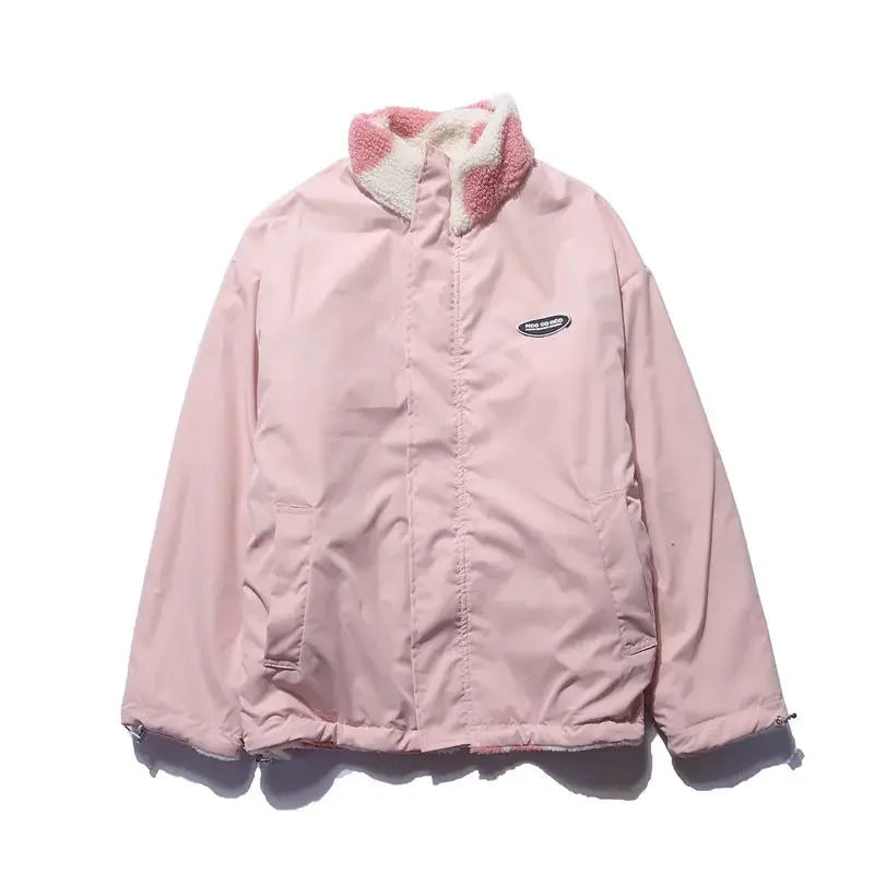 Leni - Reversible Heart Jacket Rosa