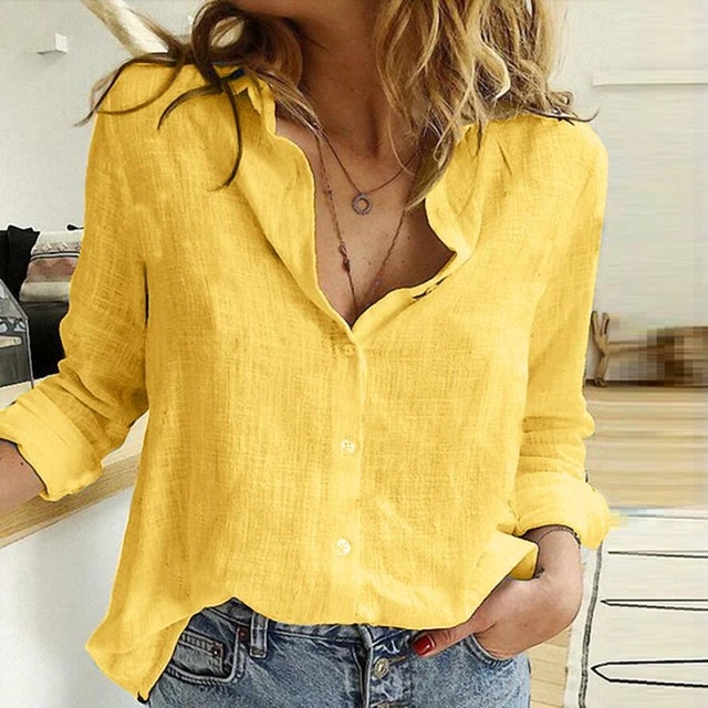 Lenka- Bluse für Damen Gelb