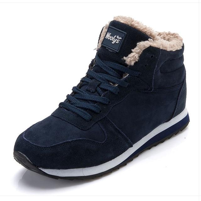 Lenn – Warme Premium-Winterstiefel für Herren Blau