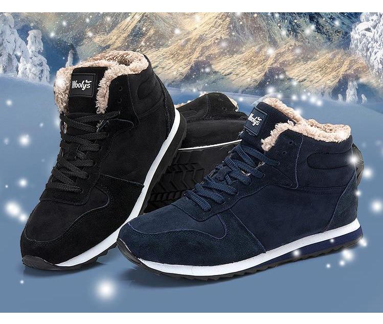 Lenn – Warme Premium-Winterstiefel für Herren Schwarz