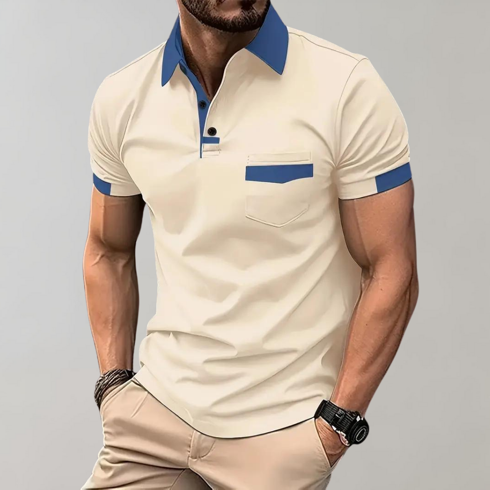 Leon - Bequemes Polohemd im lässigen Stil - Beige